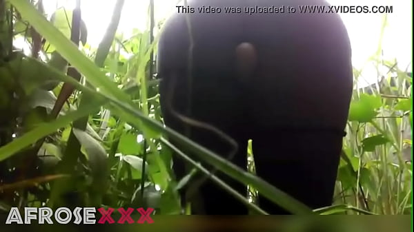 native African dildo masturbatingin the jungle