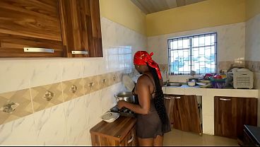 Nonton Trying To Make Breakfast Her Husband Says She Doesn't Want The Food Is Pussy She Wants To Eat 1 thumbnail