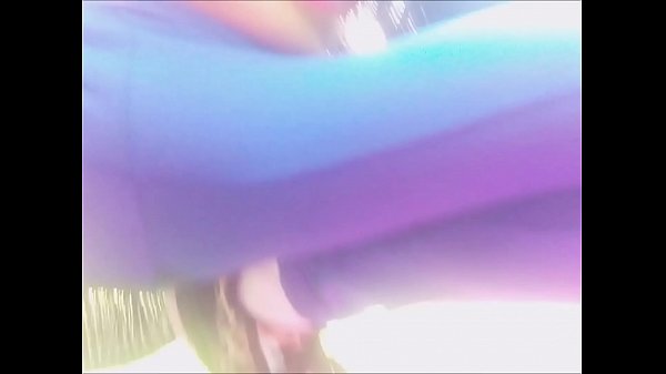 OUTDOOR PLESURE AND WET PUSSY! pee underneath into my leggins in a public_park