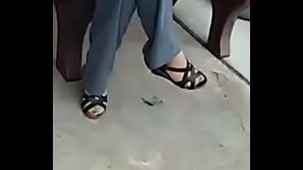 She knows how I feel about her nylon feet