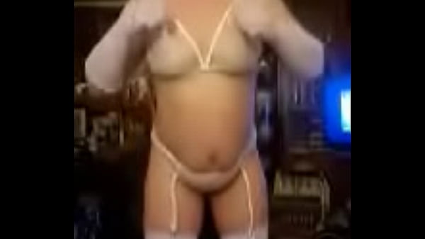 Playing dress up at Dad's 