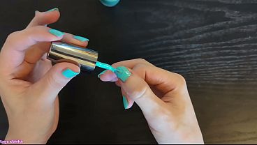Sage Eldritch Painting Her Nails Robin Egg Blue [sfw] thumbnail