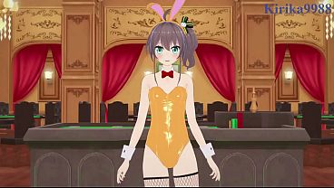 Nonton Natsuiro Matsuri (bunny Girl) And Sakamata Chloe (bunny Girl) Intense Sex. - Hololive Vtuber Hentai thumbnail
