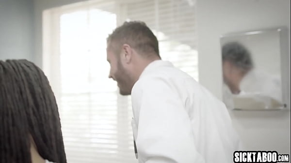 Sexy black MILF needs doctors helpand he helped her