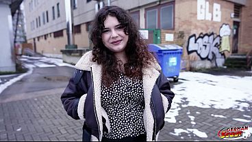 German Scout - Curvy Big Natural Tits Teen 18 Rose Noir Get Hairy Pussy Fucked At Casting thumbnail