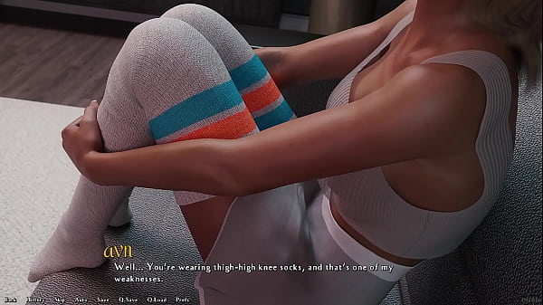 Being A DIK #155 - Busty Blonde College Girls Gives Me A Sloppy Blowjob on Couch. Blonde girlfriend begs for my cock - 3D Porn Games 