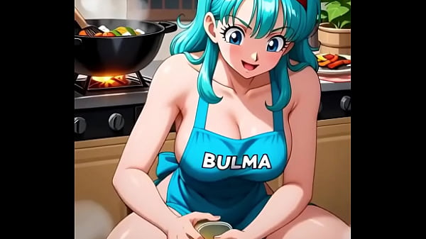 La waifu bulma haciendo guarrer&iacute;as mientras cocina
