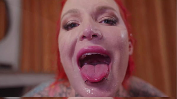 Drooling on curved marvins huge dick before putting it in my ass 