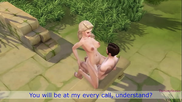 Sims 4 Innocent blonde fucked_by a stranger on an island by the pool, my_real voice