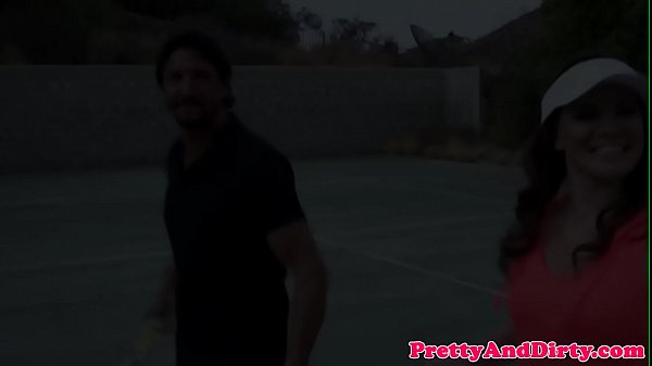 Nonton Interviewed Pornstar Pussyfucked With Racket thumbnail