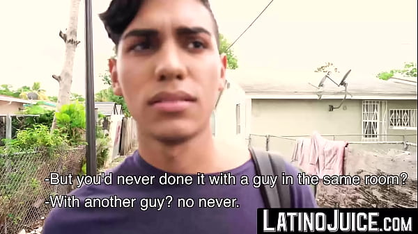 LatinoJuice.com - Straight guy Ariano maintains eye contact with me while he blows my big dick