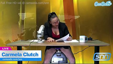 News Anchor goes full blown orgasm on air