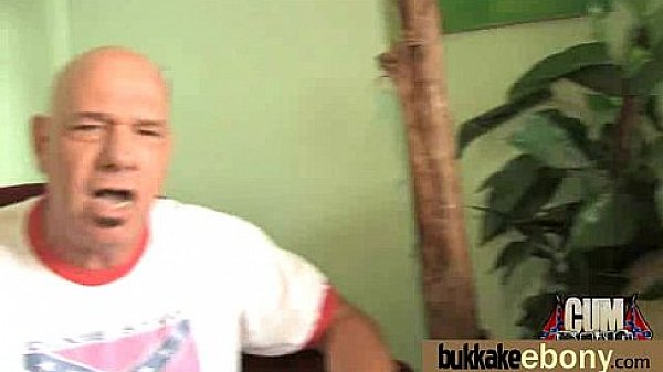 Hot ebony chick love gangbang interracial 12