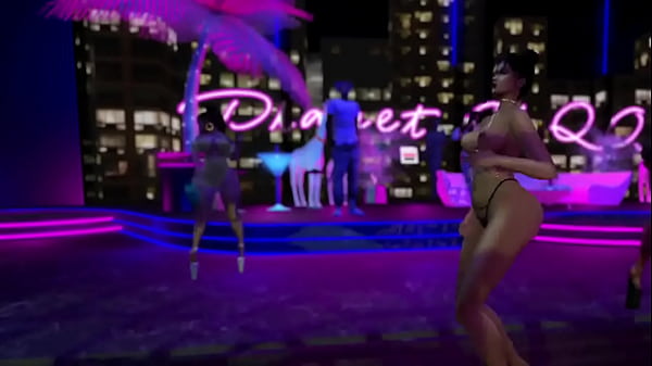 Play MP4 - Exhibitionist in Microbikini Clubbing and Dancing