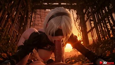 In The Ruined Post-apocalyptic World I Met 2b From Nier... She Let Me Breed Her Tight Android Pussy Amid The Debris [ai] thumbnail