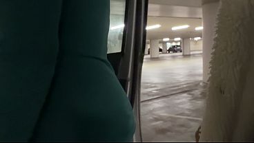 Risky Car Sex In Public Parking Garage &ndash; Started With Handjob, Ended With Doggystyle! thumbnail