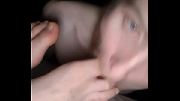 Foot toes lick and suck 