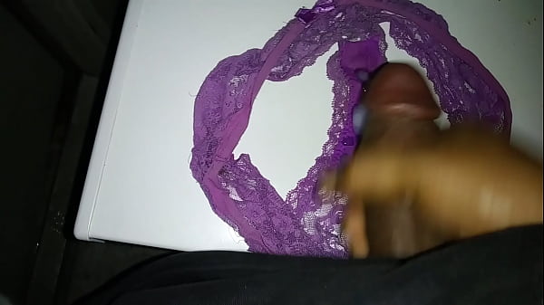 Purple panties dirty