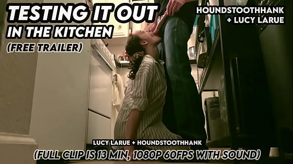 Testing it out in the kitchen