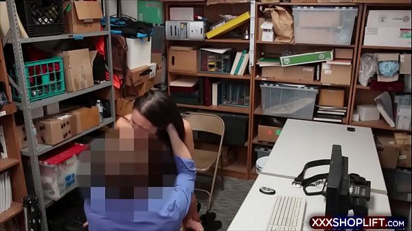 Sexy brunette chick shoplifter punished_with afuck