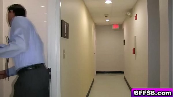 Hot teen gals smoke a big cock stuffed in their mouth 