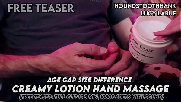 Age Gap Size Difference Creamy Lotion Hand Massage