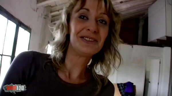 Play MP4 - Skinny french blonde MILF fucked in the ass for money in the wharehouse