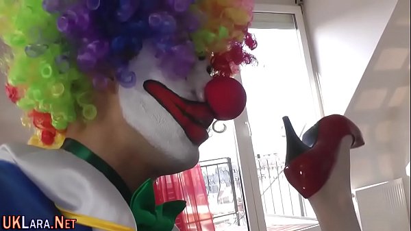 Stocking whore takes cum