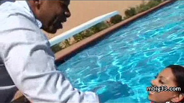 Skinny Teen takes a monster black cock! 