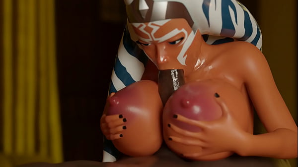 Ahsoka oiled titfuck and blowjob
