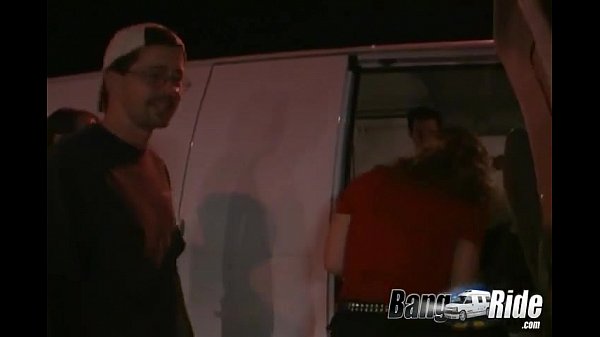 Play MP4 - Blond girl does gangbang in the van
