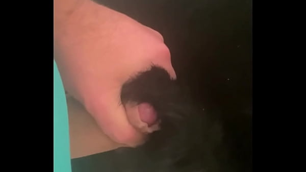 Caged & collared in black downjacket &ndash; blowjob doggy & cum finish 