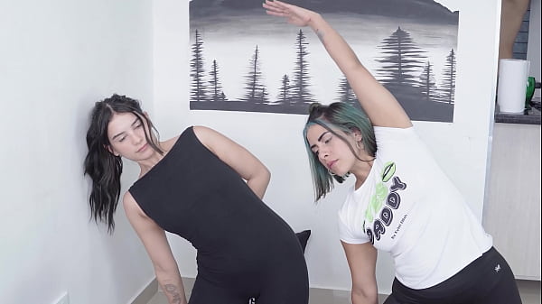 While i was taking my yoga classes my teacher got very horny and we ended up fucking and having the best lesbian sex of my life