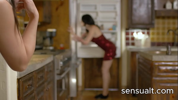 Big tit brunette getting horny and jerk off her TS big boobed friend 