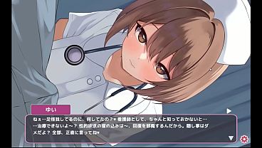 Hentai Game &ndash_ Naughty Nurse Gets Her Tits Out for a Paizuri - Sakusei Shinsatsu