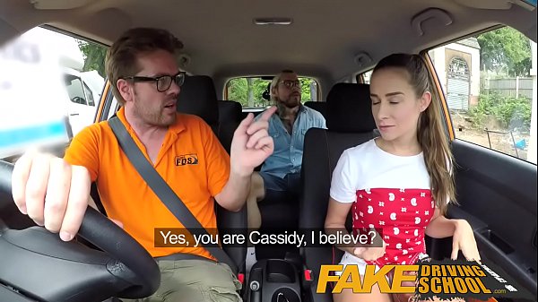 Play MP4 - Fake Driving School Sexy horny learners secretly fuck in instructors car