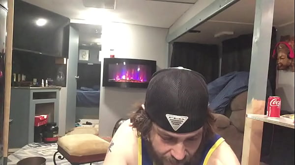 Resting big white cock  gets secret blow 