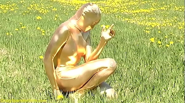 Hot Chocolade Shiny Spandex Babe In Nature thumbnail