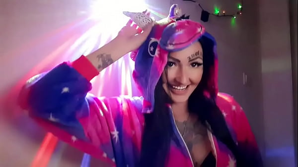 Dominatrix Nika in unicorn pajamas will tell_and showyou on_her hornhow youwill jerk off today