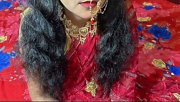 Latest Desi Couple Indian Newly Married Wife On Bedroom Clear Hindi Audio thumbnail