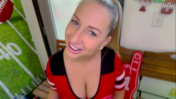 QUINN WATERS Big Tits Peite MILF CougarFootball Fantasy Big Cock POV Fuck and_Suck andHuge Load Cum Swallow