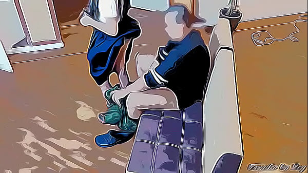 le Gusta Jugar Video juegos Sentada en mis Piernas y se mueve mucho se me levanta_la Polla CartoonHentai