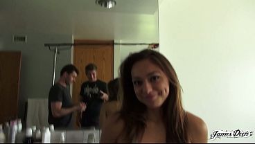Sara Luvv Blocks Bathroom Scene in James Deen BTS