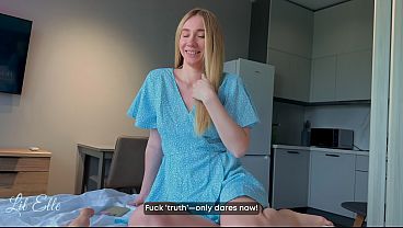 CLOSE CALL! Innocent Friend of My step Sister Panic-Hid My CUM Inside Her Panties