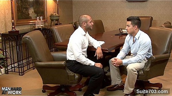 Lusty gays lick asses on the desk 