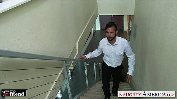 Stockinged brunette babe Trinity St. Clair fucking 