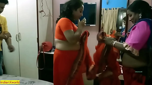 Play MP4 - Desi Cheating husband caught by wife&excl;&excl; family sex with bangla audio