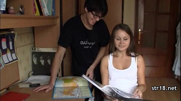 Sexy petite teen fuckedat home