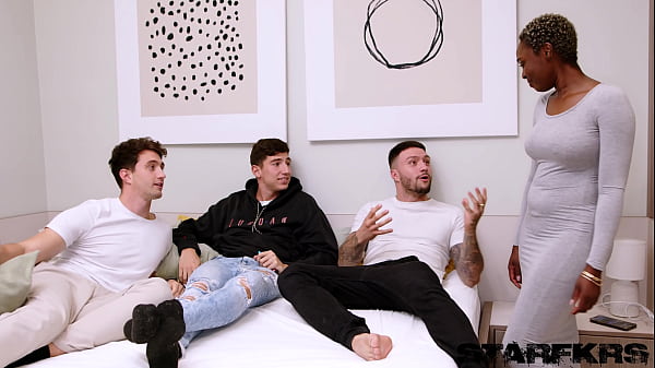 Interracial Foursome With Ebony Queen Zaawaadi thumbnail