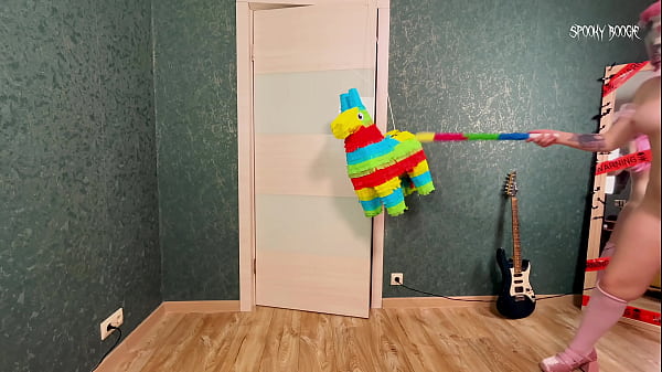 Pervert girl zero two breaks pinata gets naked and talks dirty to you 